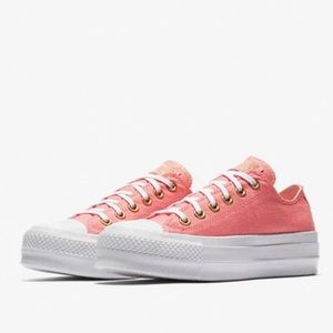 Womens Chuck Taylor All Star Lift Low 'Pink Driftwood' size US 7, EU 37.5